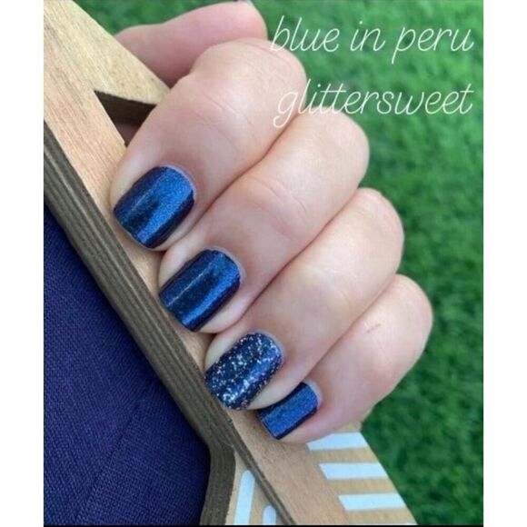 Blue in Peru  Color Street Midnight Black Nail Strips / Blue in Peru - Picture 3 of 13